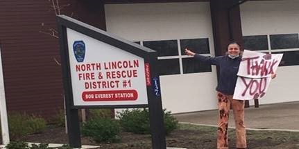 Firefighter thank you